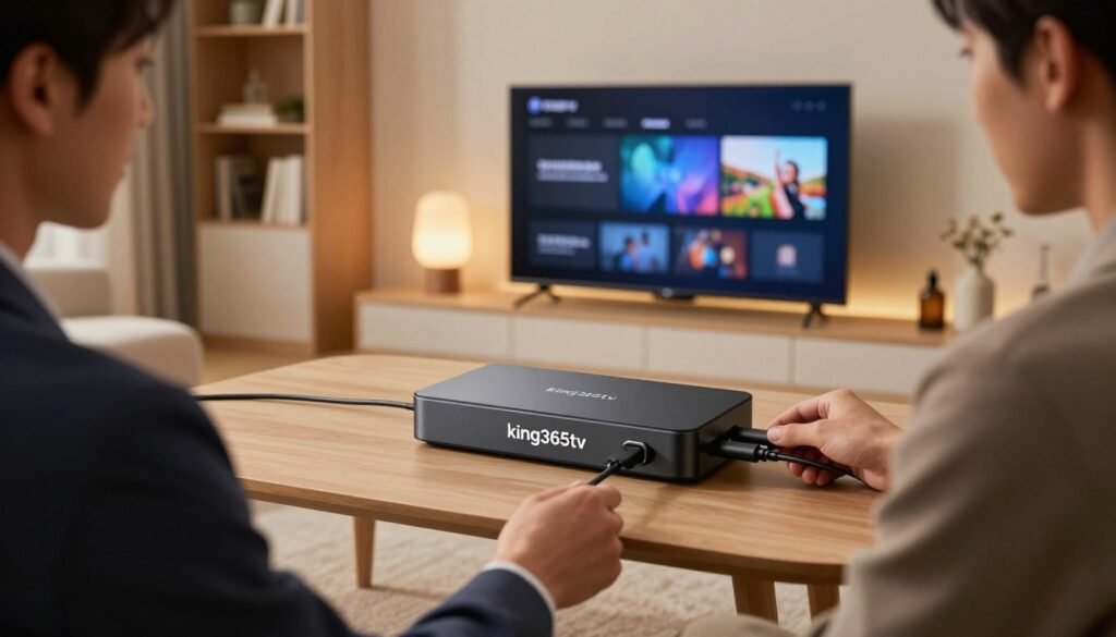 préparation de l'installation king365 sur box TV